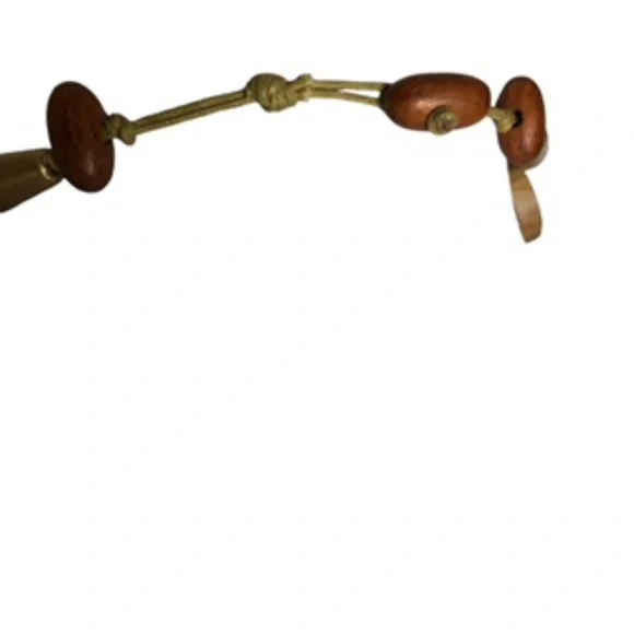 NWOT Handmade Wood Beaded and Other Materials 32" Long Necklace - Picture 5 of 5